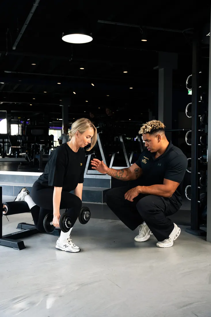 Techniekcoaching tijdens een lunge