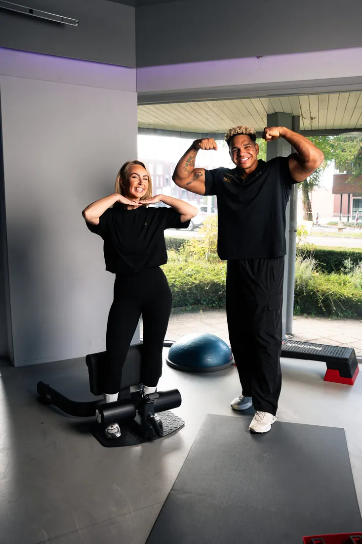 Shirley en Galbin na de training